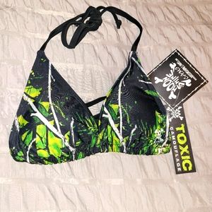 NWT Muddy Girl camo swim top size S